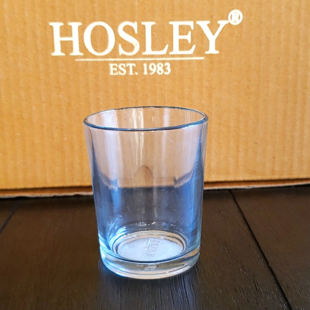 Hosley clear glass tea light candle holders set of 12